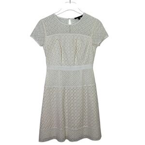 Banana Republic Ivory A-Line Dress Size 2